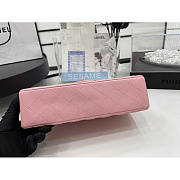 Chanel Flap Bag Medium Pink Lambskin Silver 25cm - 5