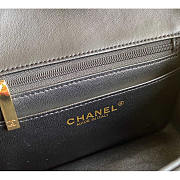 Chanel Mini Flap Bag Black Lambskin Gold 17cm - 3