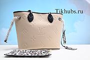 Louis Vuitton LV Neverfull MM White Black Size 31 x 28 x 14 cm - 1