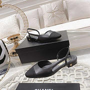 Chanel Slingback Black Sandal - 4