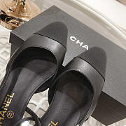 Chanel Slingback Black Sandal - 3