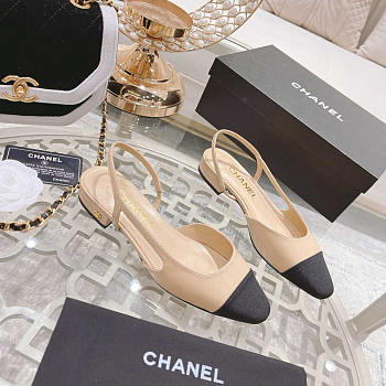 Chanel Slingback Beige Sandal