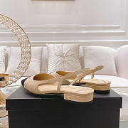 Chanel Slingback Beige Sandal - 4