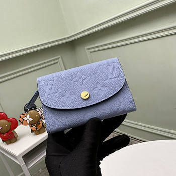 Louis Vuitton LV Rosalie Coin Purse Blue 11 x 8 x 2.5 cm