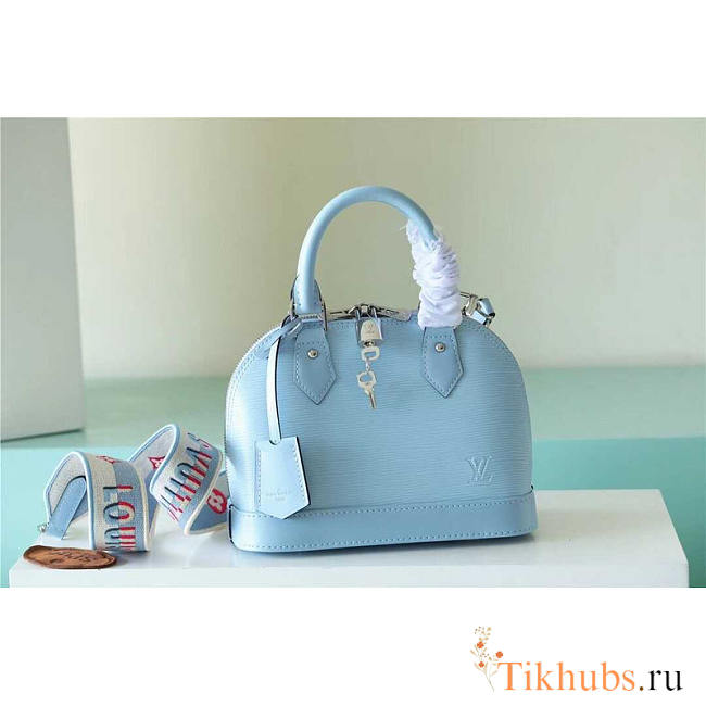 Louis Vuitton LV Alma BB Bag Epi Calfskin Light Blue 23.5 x 17.5 x 11.5 cm - 1