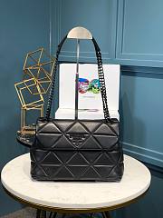 Prada Large Nappa Leather Spectrum Bag Black 27x18.5x9cm - 1