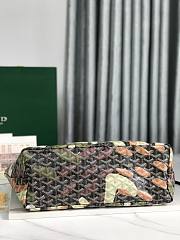 Goyard Saint Louis PM Bag Lettres Camouflage Black Green 34x15x28cm - 5