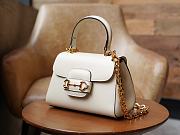 Gucci Horsebit 1955 Top Handle White 22x16x10.5cm - 5