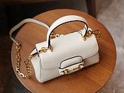 Gucci Horsebit 1955 Top Handle White 22x16x10.5cm - 3