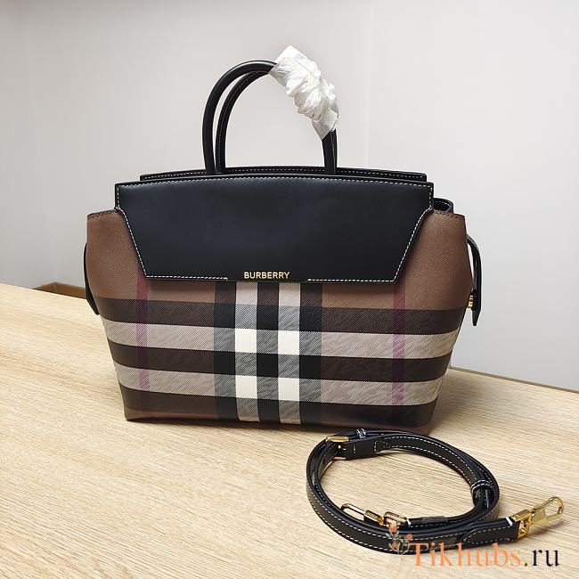 Burberry Medium Catherine Bag Dark Birch Brown 28 x 13 x 23cm - 1