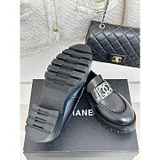 Chanel Moccasins Calfskin & Metal Black - 3