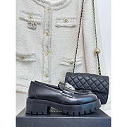 Chanel Moccasins Calfskin & Metal Black - 2