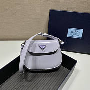 Prada Prada Cleo Brushed Leather Mini Bag Purple 17x14.5x7cm - 2