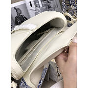 Dior Saddle White 25.5 x 20 x 6.5 cm - 6