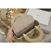 Dior Small Lady Bag Beige 20cm - 5