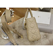 Dior Small Lady Bag Beige 20cm - 3