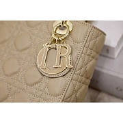 Dior Small Lady Bag Beige 20cm - 4