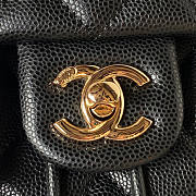 Chanel Backpack Black Caviar Gold 23x18x10cm - 2