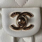 Chanel Backpack White Caviar Gold 23x18x10cm - 2