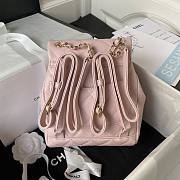 Chanel Backpack Light Pink Caviar Gold 23x18x10cm - 2