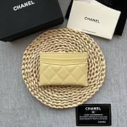 Chanel Card Holder Caviar Beige Gold 11x7.5x0.5 - 3