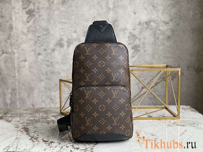 Louis Vuitton Avenue Sling Bag Monogram Macassar 20x31x10cm - 1