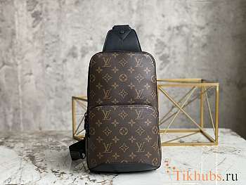 Louis Vuitton Avenue Sling Bag Monogram Macassar 20x31x10cm