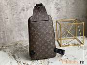 Louis Vuitton Avenue Sling Bag Monogram Macassar 20x31x10cm - 5