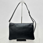 Balenciaga Women's BB Soft Large Flap Bag Calfskin Black 24x36x4cm - 5