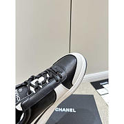 Chanel Sneakers Lambskin & Suede Calfskin White & Black - 4