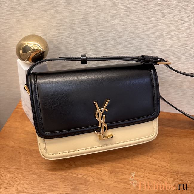 YSL Solferino Medium Leather Crossbody Bag 23x15x5cm - 1