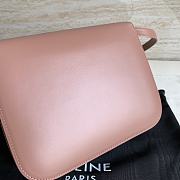 Celine Calfskin Classic Box Crossbody Bag Pink 24x7x18cm - 2