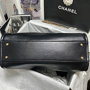 Chanel Small Tote Calfskin & Gold-Tone Metal Black 24x39x17cm - 5