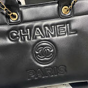 Chanel Small Tote Calfskin & Gold-Tone Metal Black 24x39x17cm - 2