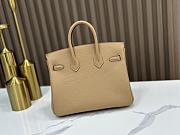 Hermes Birkin 25 Beige Gold 25x20x13cm - 4