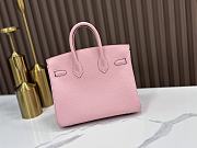 Hermes Birkin 25 Pink Silver 25x20x13cm - 5