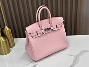 Hermes Birkin 25 Pink Silver 25x20x13cm - 4