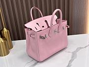 Hermes Birkin 25 Pink Silver 25x20x13cm - 2