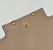 Fendi Continental With Chain Brown Fabric Wallet 19x9x1cm - 4