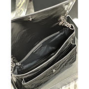 YSL Niki Large Calfskin Shoulder Bag Black 32×23×9cm - 5