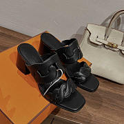 Hermes Gaby 60 Sandals Black 6cm - 3