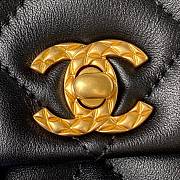 Chanel Mini Flap Crossbody Bag Lambskin Black 13x17x6cm - 2