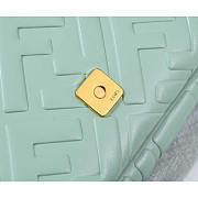 Fendi Baguette Nappa Leather Bag Mint Green 27x15x6cm - 5