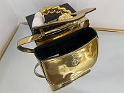 Versace La Medusa Mini Leather Shoulder Bag Gold 16x6x12cm - 4