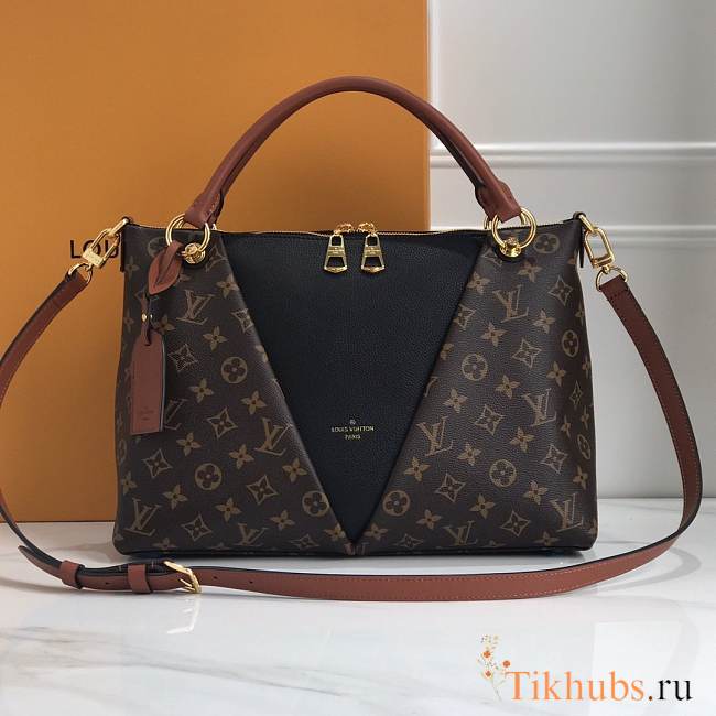 Louis Vuitton LV Monogram V tote MM Black 36x27x16cm - 1