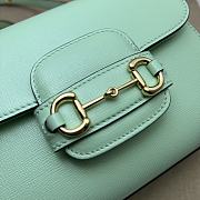 Gucci Horsebit 1955 Mini Top Handle Bag Green 22x16x10.5cm - 5