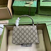 Gucci Dionysus Mini Top Handle Bag Black Beige 18x12x6cm - 5