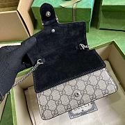 Gucci Dionysus Mini Top Handle Bag Black Beige 18x12x6cm - 3