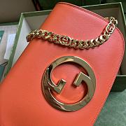 Gucci Blondie Shoulder Bag Orange 28x16x4cm - 2