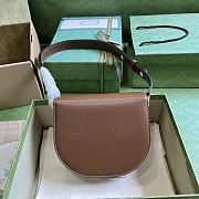 Gucci Horsebit 1955 Mini Rounded Bag Brown 18x17x6.5cm - 2